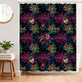 Black Halloween Spider Shower Curtain 72x72 Inches Waterproof Bathroom Decor
