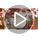 Red Hearts Love Valentine's Day Placemat Set of 4 - 12x18 Inch Rectangular Table Mats