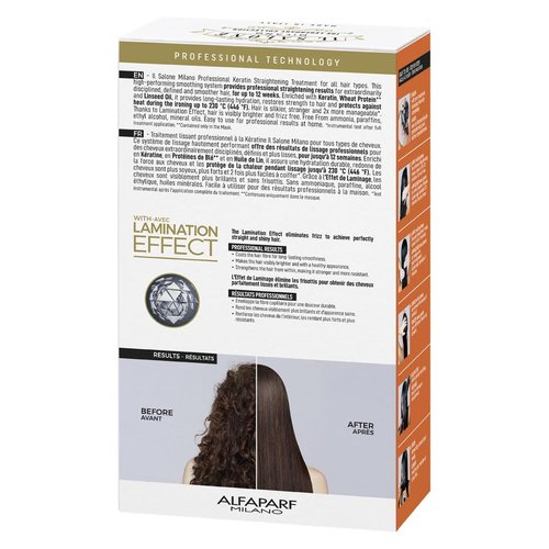 Il Salone Milano Keratin Hair Treatment - Smoothing & Straightening Kit with Lamination Effect | Anti-Frizz for All Hair Types