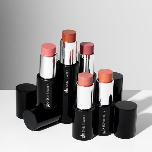 Glo Skin Beauty Cream Blush Stick (Hush) | 3-in-1 Multitasking Long-Wear Cheek, Lips + Lids Stick | Packed with Skincare Benefits