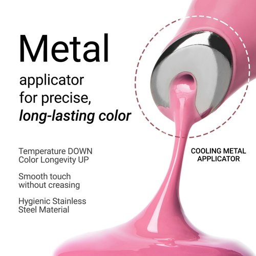 JUNG SAEM MOOL Lip-Pression Metal Serum Gloss - Hydrating Tinted Lip Balm with Precision Applicator & Serum Infusion