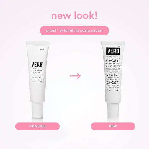 VERB Ghost Exfoliating Scalp Nectar - Lightweight 2 Fl Oz Serum for Product Buildup Removal | Vegan & Sulfate-Free