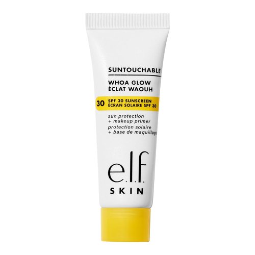 e.l.f. SKIN Suntouchable Whoa Glow SPF 30 Mini - Sunscreen & Makeup Primer for Radiant Skin, Vegan & Cruelty-Free