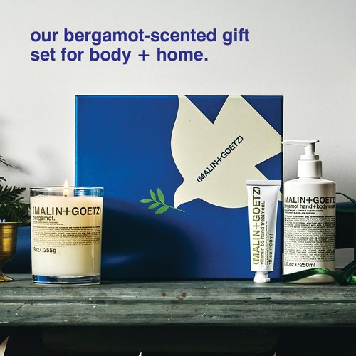 MALIN+GOETZ Bergamot Hand & Body Wash - Vitamin B5 Hydrating Treatment & Scented Candle | Bright Side
