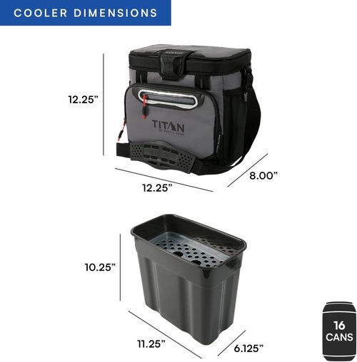 Titan by Arctic Zone Deep Freeze Cooler - Zipperless Hardbody Design with Superior Insulation | Durable & Convenient
