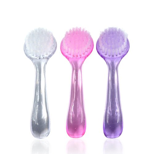 MEILINDS 6pc Nail Brush Set - Cleaning Fingernails & Toenails, Grip Handle, Nail Scrub & Dust Brush for Manicure & Pedicure