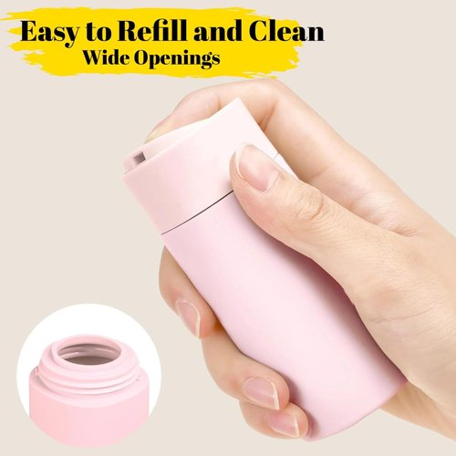 FANPOI 9pc Travel Toiletry Containers Bottles Jars Set Leakproof Cream Dispenser w/Carry Bag TSA Approved Refillable for Airplane Travel, Gym (Mix A)