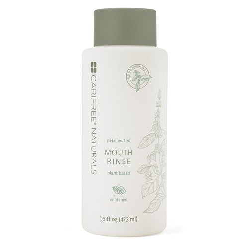 CariFree Naturals Mouth Rinse, Alcohol-Free & Fluoride-Free Mouthwash, with Magnolia Bark & Essential Oils, Wild Mint Flavor, 16 fl oz