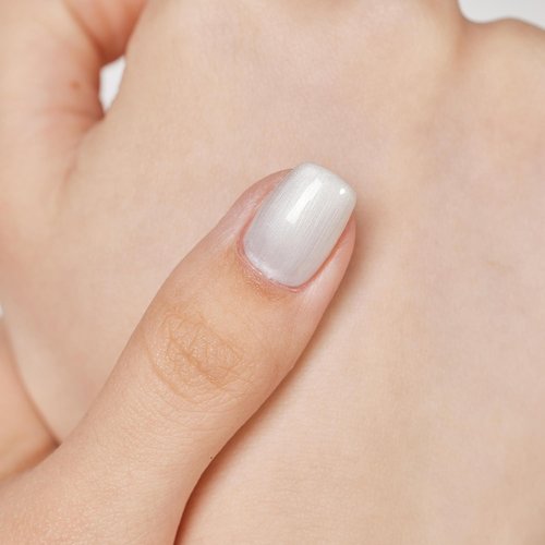 MEMEDA Pearl White Glitter Gel Polish - 8ML Shimmer Mermaid Soak Off UV Gel for Salon & DIY Manicure