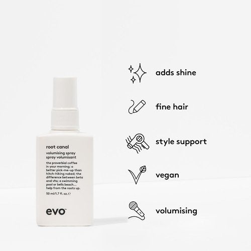 EVO Root Canal Volumizing Spray - Lightweight Texture Boost for Natural Thickening | Hair Styling Spray