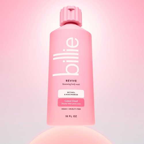 Billie Body Wash - Reviving & Renewing Formula | Cotton Cloud Scent, 18 fl oz, Vegan & Cruelty-Free