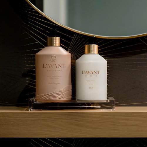 L'AVANT Collective Hand Soap - Luxurious Bergamot & Orange Blossom | 16 Fl Oz Reusable Glass Bottle