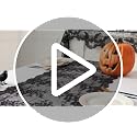 Black Lace Table Runners 30x120 Inches - 6 Pack Elegant Wedding Decor