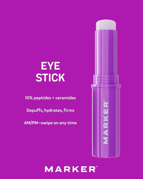 MARKER Eye Stick - 10% Peptides Under Eye Serum for Puffiness, Dark Circles & Fine Lines | 0.1 oz (3 g)