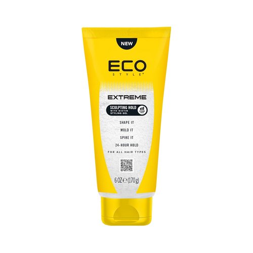 Eco Style | Extreme Sculpting Gel with Biotin - Maximum Hold, Alcohol-Free, 6 Ounce for All Hair Types