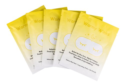 GlamBaby Warmy Winks Self-Heating Eye Mask for Kids – Heated Warm Compress for Dry Eyes, Irritation & Puffiness – Disposable Eye Mask for Children’s Eye Relief & Relaxation