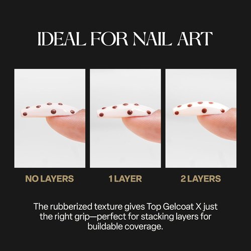 APRÉS Top Gelcoat X - Scratch Resistant Gel Nail Polish - 15ml Glossy Soak Off Top Coat
