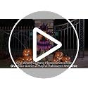 Outdoor Solar Halloween Decorations Witch with Orange & Purple Lights - Variation of THIS Listing