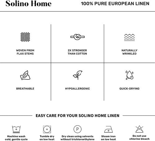 Solino Home Linen Cloth Napkins - 100% Pure Linen Forest Green Dinner Napkins | Set of 4, 20 x 20 Inch, Handcrafted & Machine Washable