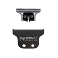 GAMMA+ Replacement Classic Fixed Black Diamond Carbon DLC with Stainless Steel Deep Tooth Cutter Trimmer Blade Set