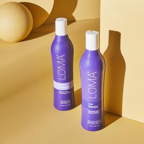 Loma Hair Care Violet Shampoo - Vanilla Bean & Blood Orange | 12 Fl Oz for Vibrant Color Protection