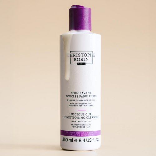 Christophe Robin Luscious Curl Cleansing Conditioner - Chia Seed Oil for Wavy to Softly Curled Hair | 8.4 fl. oz