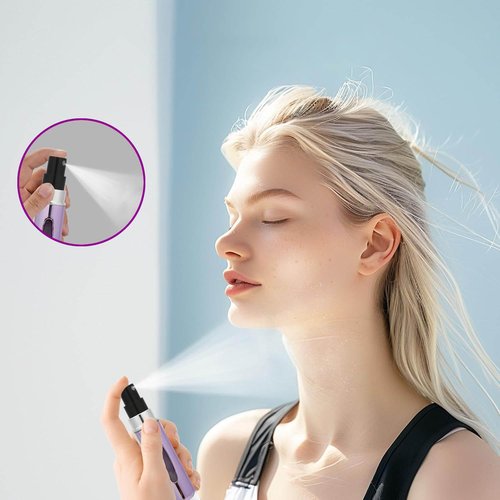 Smtheasy Perfume Travel Refillable Atomizer, Mini Perfume Atomizer Refillables, Scent Pump Case, Small Perfume Spray (10Pcs,5ml)