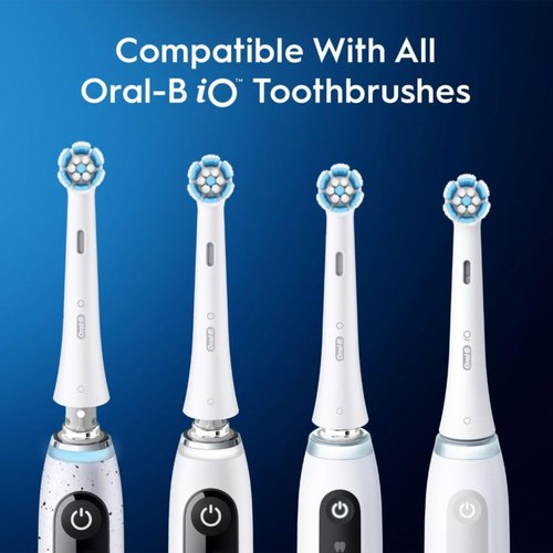 Oral-B iO Series Gentle Care Electric Toothbrush Replacement Brush Heads for an Oral-B Electric Toothbrush, 2 Count, White