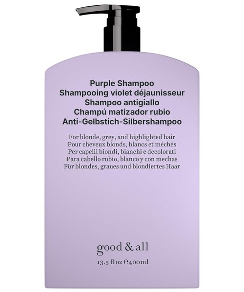 GOOD&ALL Purple Shampoo - Eliminate Yellow Tones for Blonde & Silver Hair - Vegan & Sulfate-Free | 13.5 fl oz