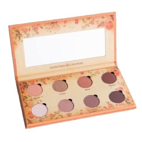 Honeybee Gardens Nude Renaissance Eye Shadow Palette - 8 Highly Pigmented Neutral Shades | Vegan & Talc-Free, 1.3g Each