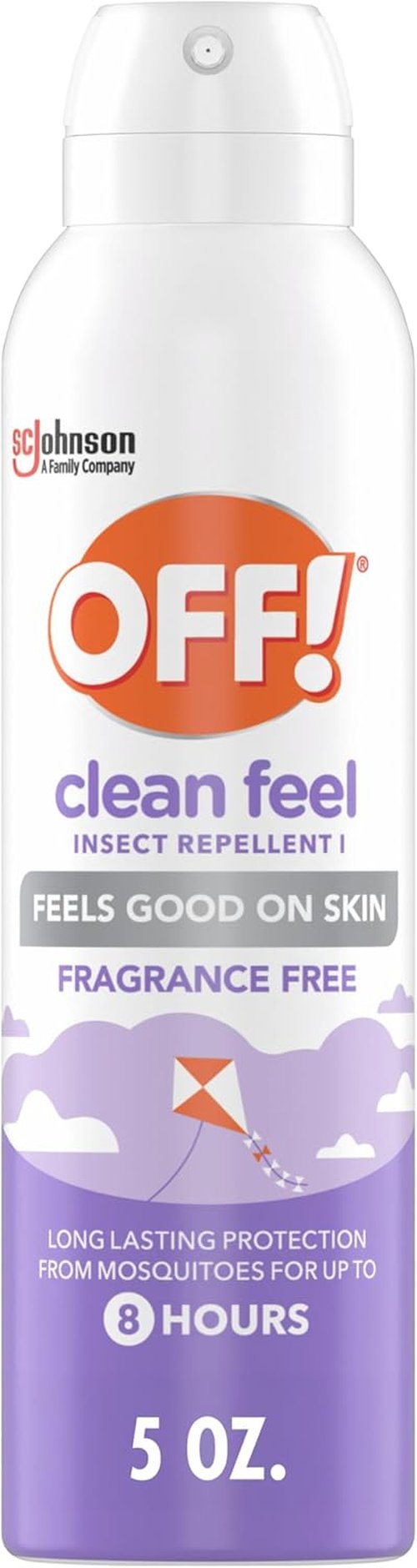 OFF! Clean Feel Insect Repellent - 20% Picaridin Bug Spray for Long-Lasting Mosquito Protection | 5 oz