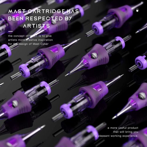 Mast Tattoo Cyber Tattoo Cartridges Needles Disposable 20 Tattoo Needles Round Liner Super Bugpin 1003RL