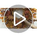 Orange Fall Wreath for Front Door - 26 Inch Eucalyptus Berry Decor