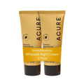 Acure Radically Rejuvenating Night Cream - Anti-Aging Peptide Moisturizer for All Skin Types | Hydrating & Renewing - 1.7 fl oz (2 Pack)