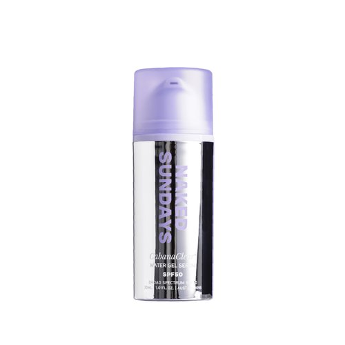 Naked Sundays SPF 50 Clear Facial Sunscreen Serum – CabanaClear™ Invisible Water Gel SPF for Sensitive Skin, Lightweight, Fragrance-Free Daily Face Sunscreen, 30ml