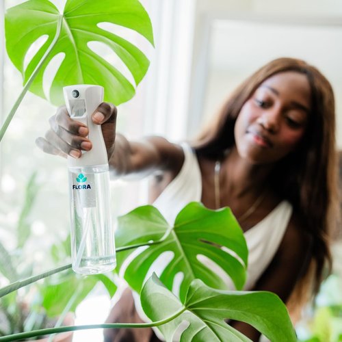 Flora Premium Plant Mister Spray Bottle - Gentle Fine Mist for Precision Hydration | Smart App Included (1 Pack)