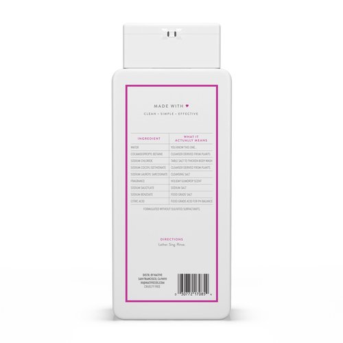Native Body Wash, Holiday Edition, Holiday Gumdrop Scent, Contains Naturally Derived Ingredients | For Women & Men, Sulfate, Paraben, & Dye Free Leaving Skin Soft and Hydrated | 18 oz