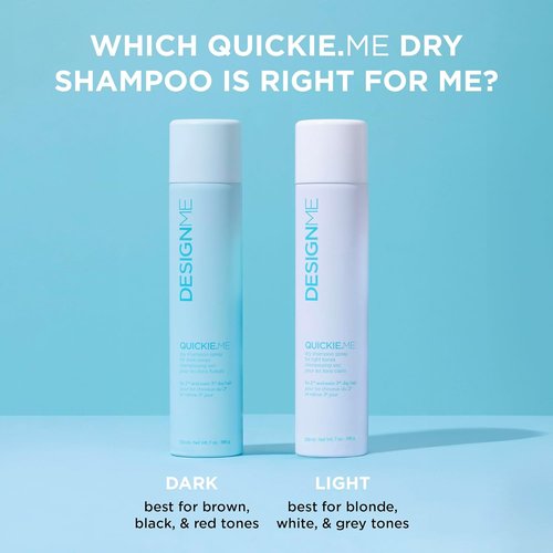 DESIGNME Quickie.ME Dry Shampoo Spray - Oil-Absorbing, Residue-Free Formula | 7 Oz Waterless Hair Care