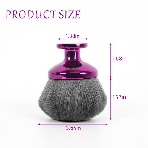 KEYMEIBC Large Kabuki Body Brush, Self-Tanning Applicator, Suitable for Mixed Bronzing Sun Protection Body Cream, Dry and Wet Multi-Use, 90mm Big Brush Head, (Purple)