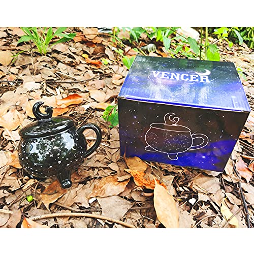 Halloween Witchy Coffee Mug 14oz Ceramic Moon & Stars Tea Cup - Gift for Women