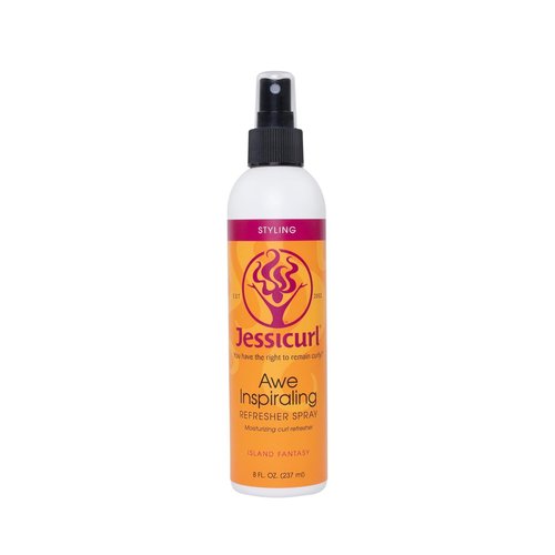 Jessicurl Awe Inspiraling Spray - Moisturizing Curl Refresher for Curly Hair | Island Fantasy, 8 Fl Oz