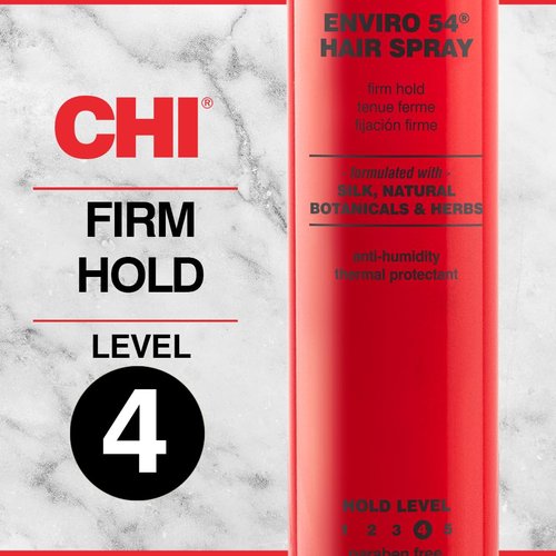 CHI Enviro 54 Hairspray - Firm Hold Lightweight Spray for Secure Hairstyles | Sulfate & Paraben-Free, 2.6 Oz