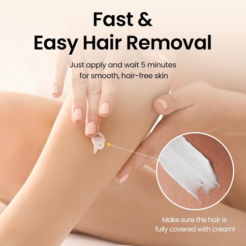 Gorilla Waxing Korean Hair Removal Cream for Women & Men, Depilatory Cream with Shea Butter, For Legs, Arms, Bikini & Underarms, Gentle Formula for Sensitive Skin, Korean Skin Care (2, 8.45 fl oz.)