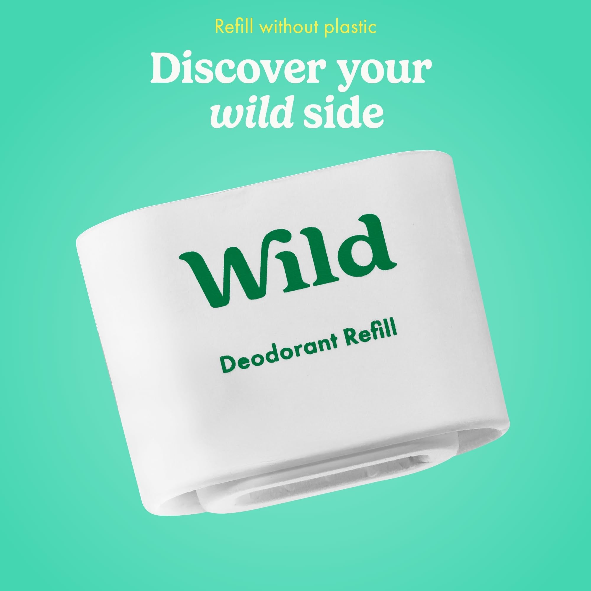 Wild Aluminum Free Deodorant Starter Kit - Refillable Stick Deodorant with Purple Applicator Case & Vegan Refill Variety Pack - Fresh Cotton & Sea Salt, Cherry Blossom and Coconut & Vanilla Scents