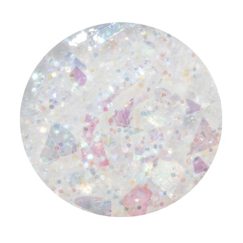 Dazzle Dry Nail Lacquer (Step 3) - Cold As Ice - An iridescent white sheer glitter. (0.5 fl oz)