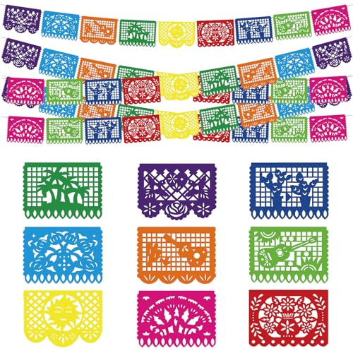 Mexican Party Decorations 5 Pack - 82 FT Cinco de Mayo Fiesta Banner & Garland