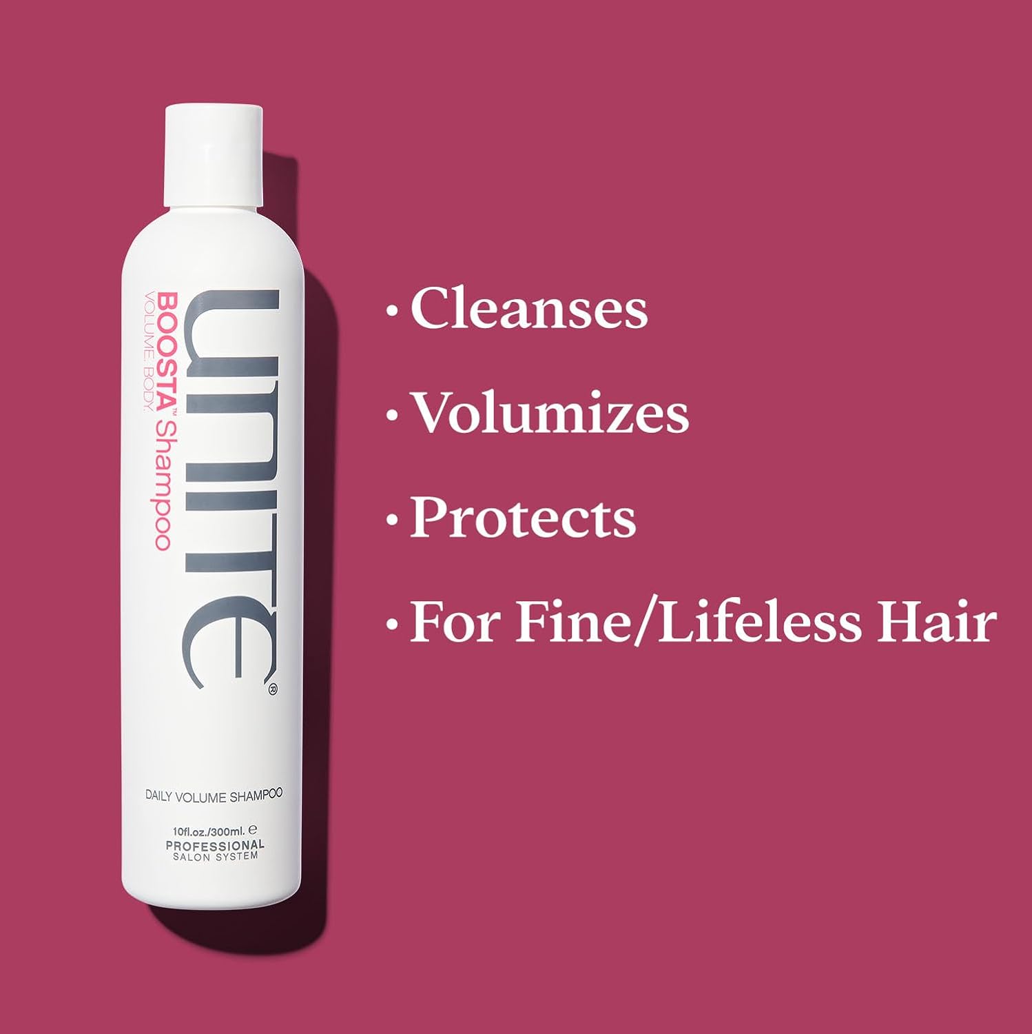 UNITE Hair BOOSTA Shampoo, Conditioner & Volumizing Spray - Adds Lift, Body & Shine for Fine Hair | 10 Fl Oz, 8 Fl Oz, 8 Fl Oz