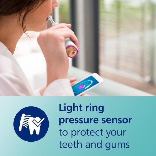 Philips Sonicare DiamondClean Smart 9750 Electric Toothbrush - Sonic Technology, App Integration, 5 Modes, Rose Gold