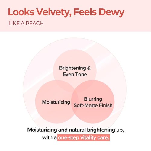 SKINFOOD Peach Cotton Tone Up Cream - Korean Tinted Moisturizer for Dewy & Matte Skin (1.69 fl. oz.)