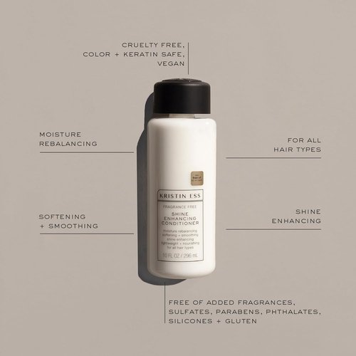 Kristin Ess Shine Enhancing Conditioner - Fragrance Free, Vegan, Moisture & Hydration, 10 fl. oz.